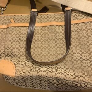 Coach Tan canvas diaper bag No.D1093-F77156 good condition. Best offer